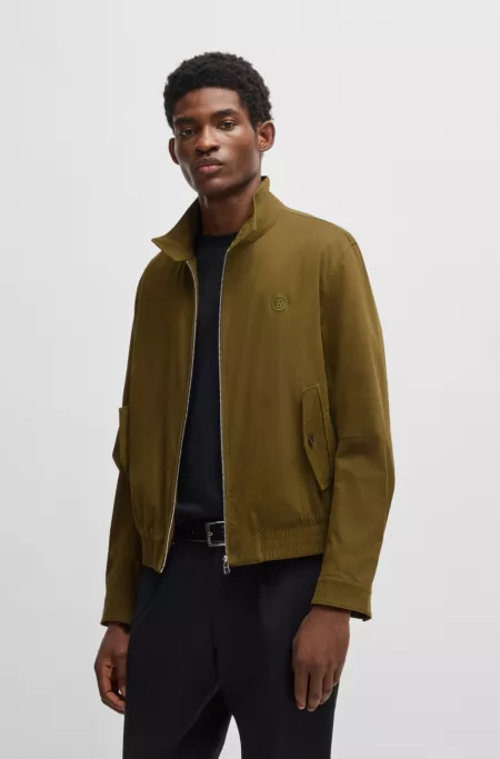 Cotton-blend jacket with Double B monogram