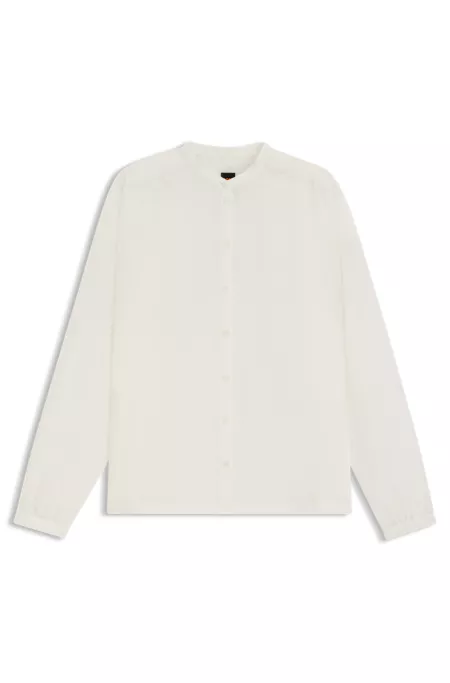 Relaxed-fit blouse in cotton voile