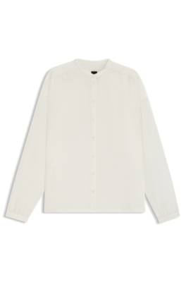 Relaxed-fit blouse in cotton voile 1