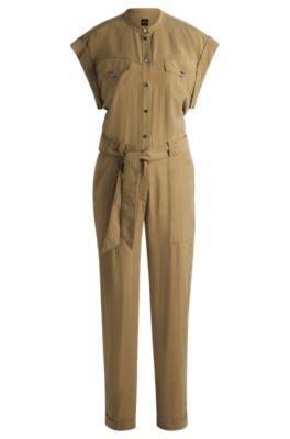 オールインワン・サロペット BOSS Woman Jumpsuits Beige 50540423 261 hbeu50540423_261_300?wid=1980&