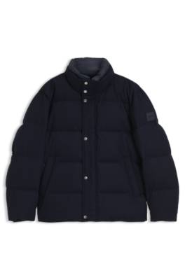Flannel jacket with down filling 1