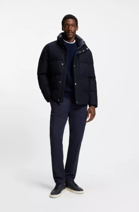 Veste en flanelle avec garnissage en duvet