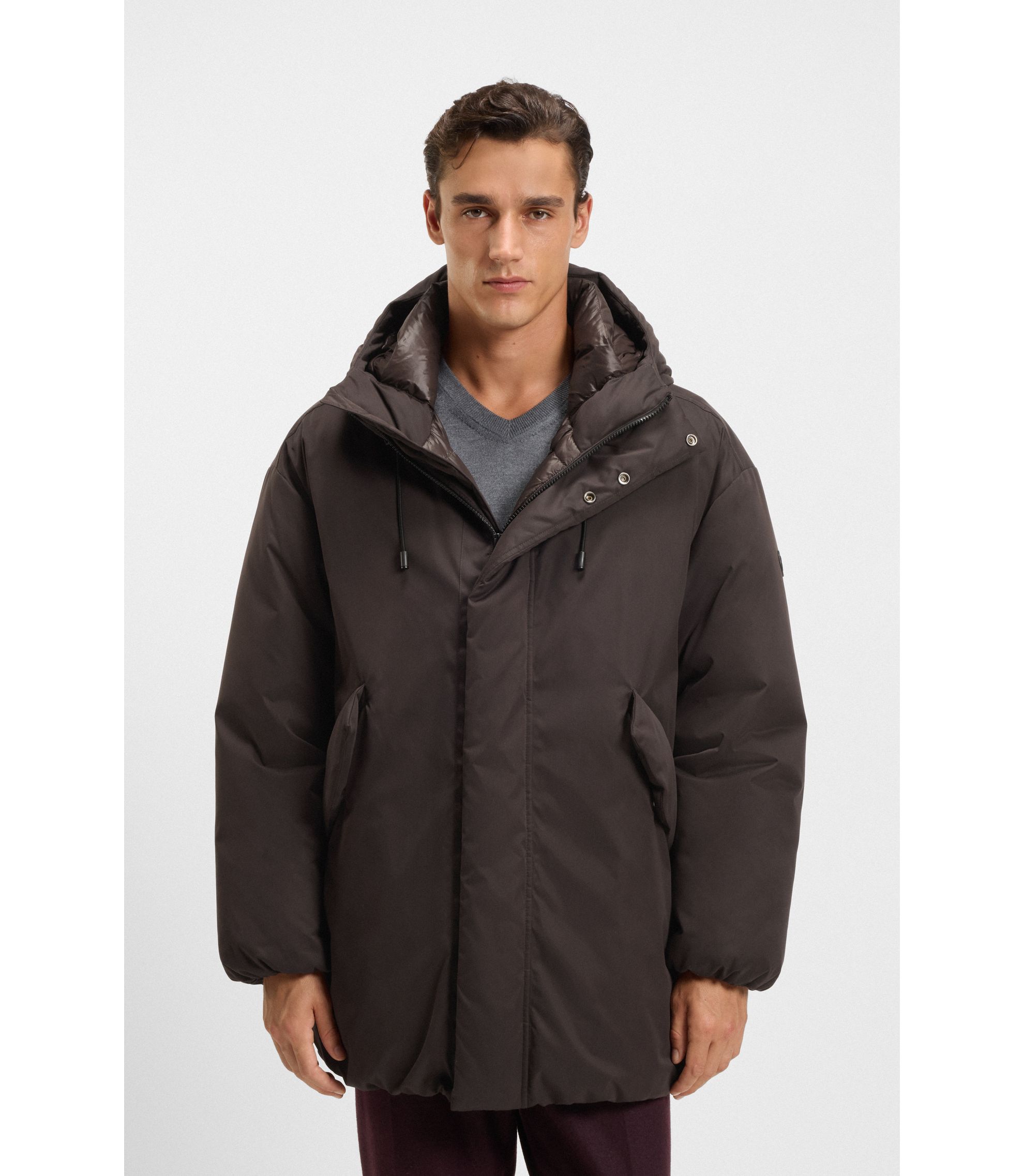 Wasserabweisende Jacke aus angerauter Mikrofaser