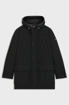 Water-repellent jacket with down filling, Black