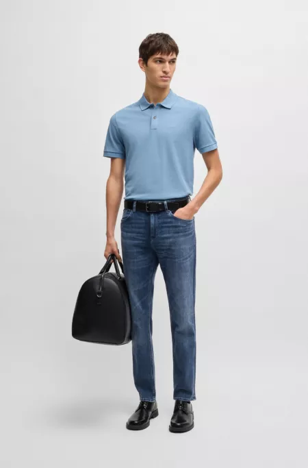 Maine regular-fit jeans in blue Italian denim