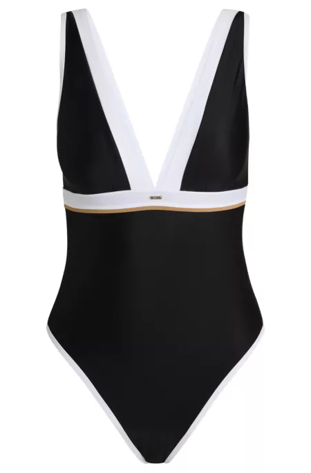 One-piece swimsuit in signature colours