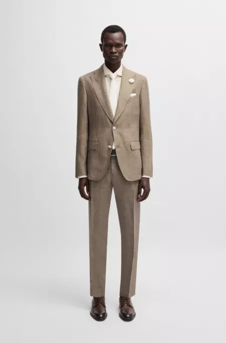 Veste Slim en toile de lin