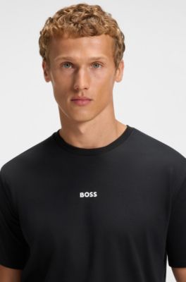 Two-piece pyjama set in cotton, Black