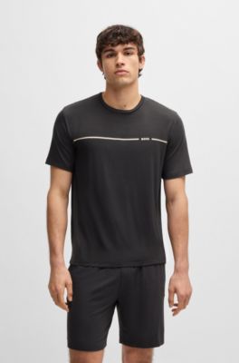 Gift-boxed pyjamas in stretch-bamboo jersey, Dark Grey