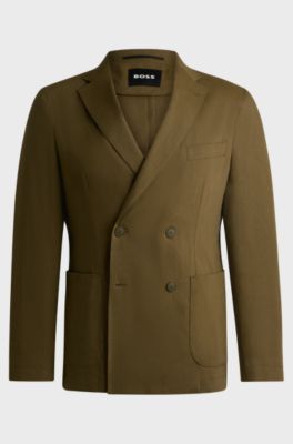 BOSS SELECTED BY SHOHEI OHTANI Slim-fit blazer, Olive