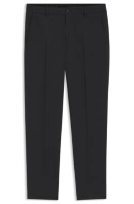 Boss Tapered-fit trousers in stretch seersucker chinos herr – bild 4