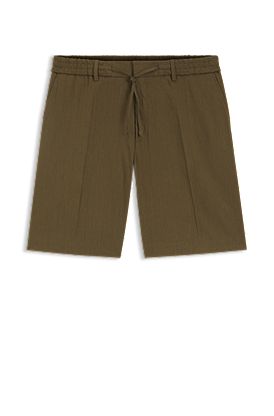 Formal shorts in a linen blend