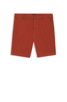 Slim-fit shorts in stretch-cotton twill