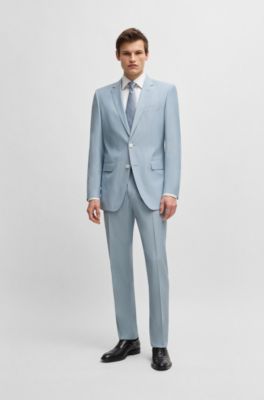 BOSS ブラウン ウール スーツ　サイズ48 ベージュ BOSS - スリムフィットスーツ パフォーマンス バージンウール