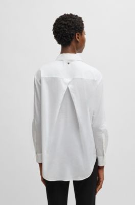 Chemisier Tailored en voile de coton, Blanc