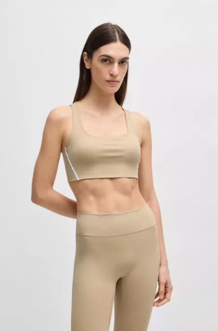 Active sports bra with removable padding