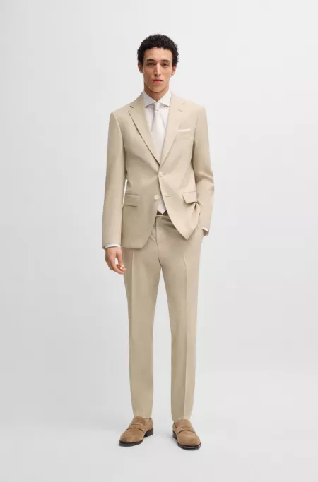 Formal trousers in stretch chiffon