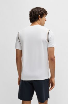 BOSS Tシャツ アクティブ ワッフルストラクチャー シグネチャーストライプ BOSS Tシャツ アクティブ ワッフルストラクチャー シグネチャー