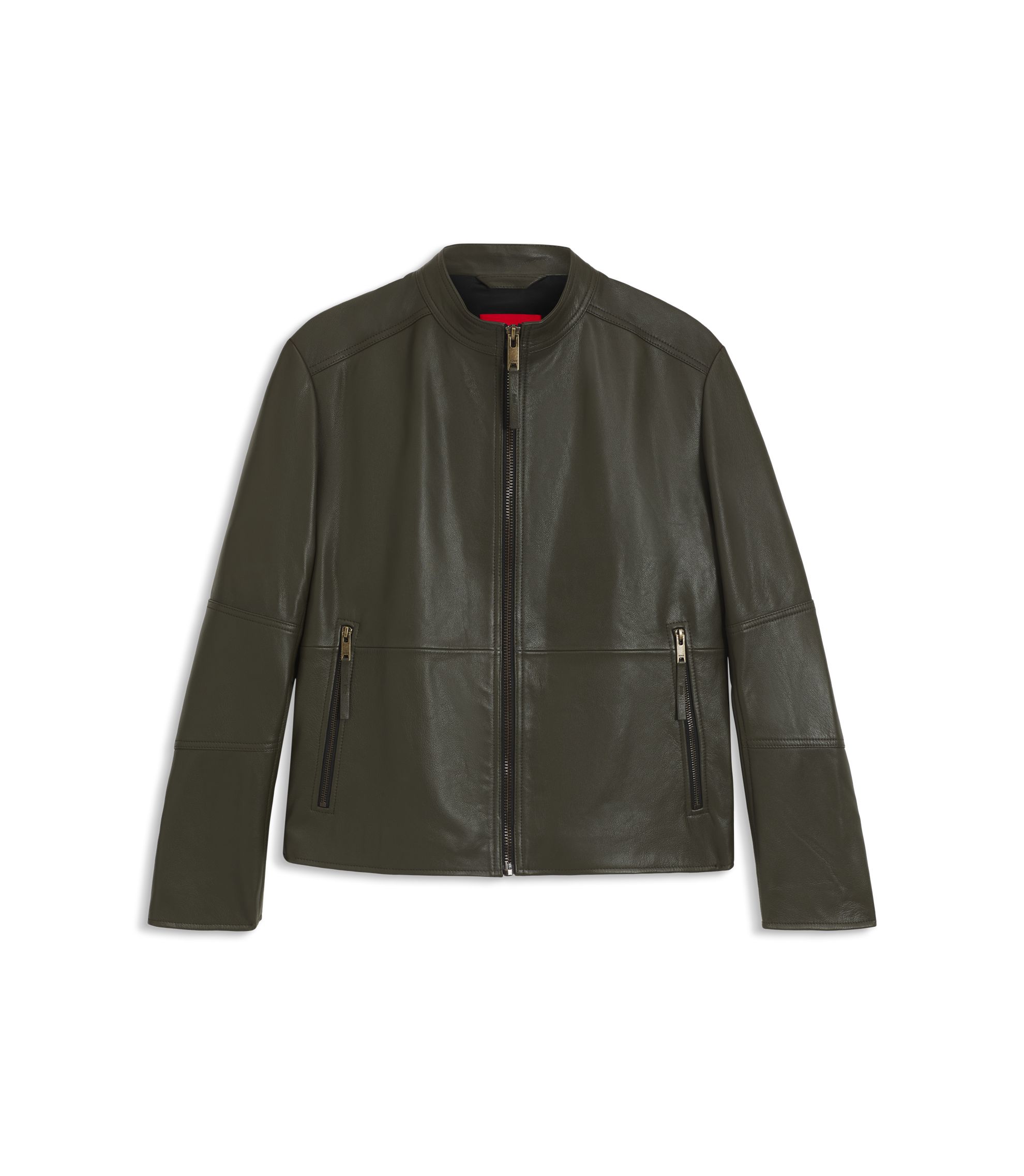 HUGO BOSS エクストラスリムフィット バイカージャケット レザー ☆関税込☆【HUGO】エクストラスリムフィット レザージャケット