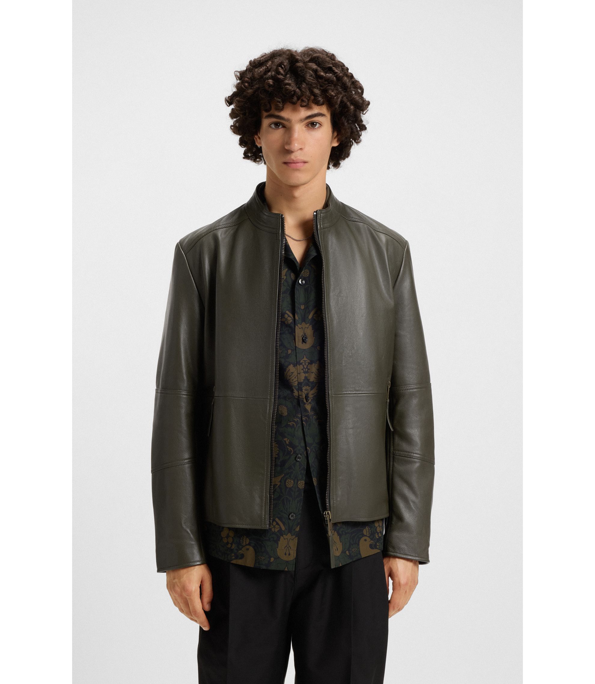 HUGO BOSS エクストラスリムフィット バイカージャケット レザー Amazon | [HUGO] [ヒューゴ] エクストラスリムフィット レザー