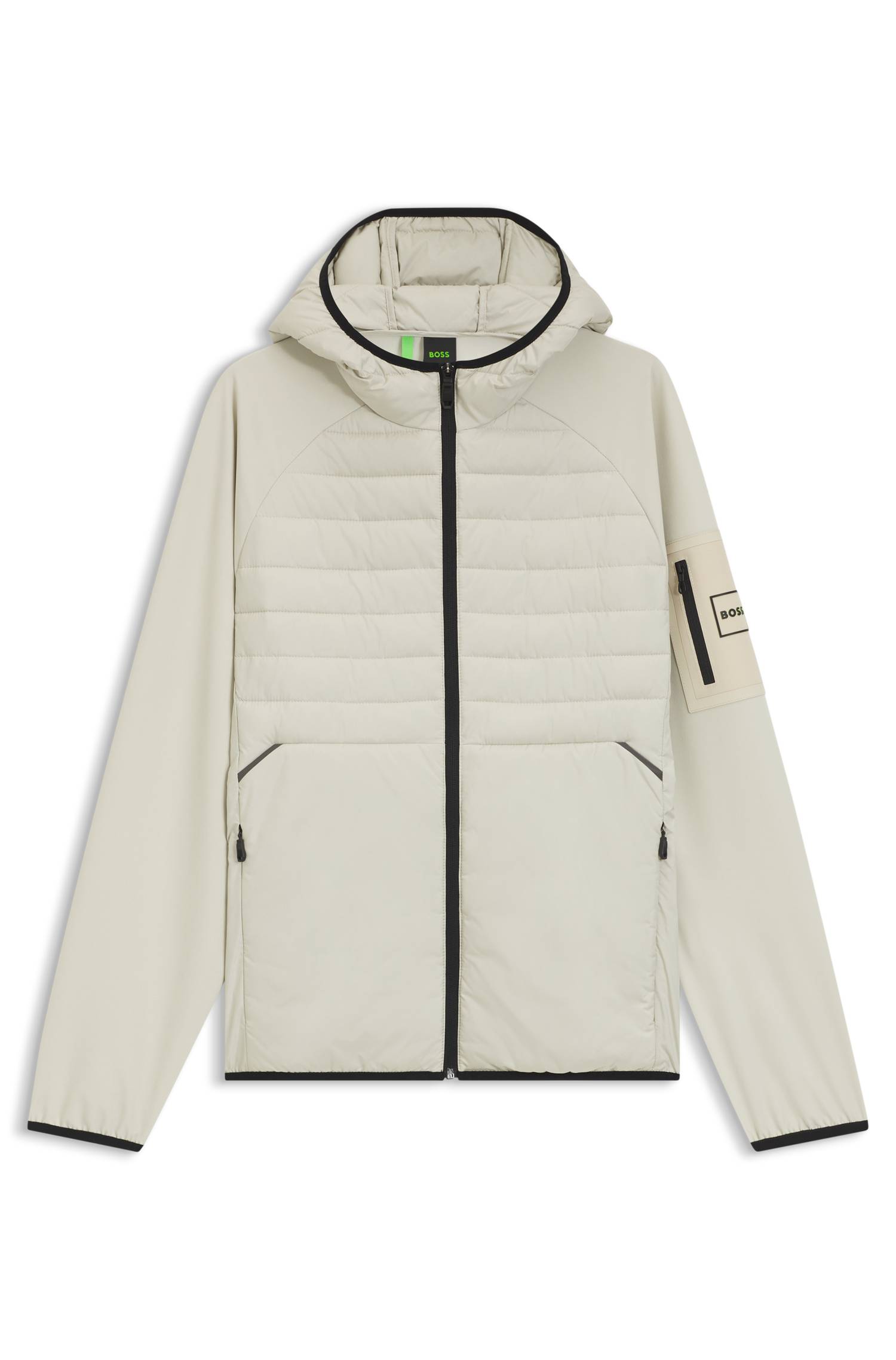Boss Water-repellent jacket with zipped sleeve pocket jackor herr – bild 4