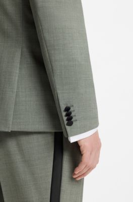 Giacca da smoking slim fit in misto lana, Calce