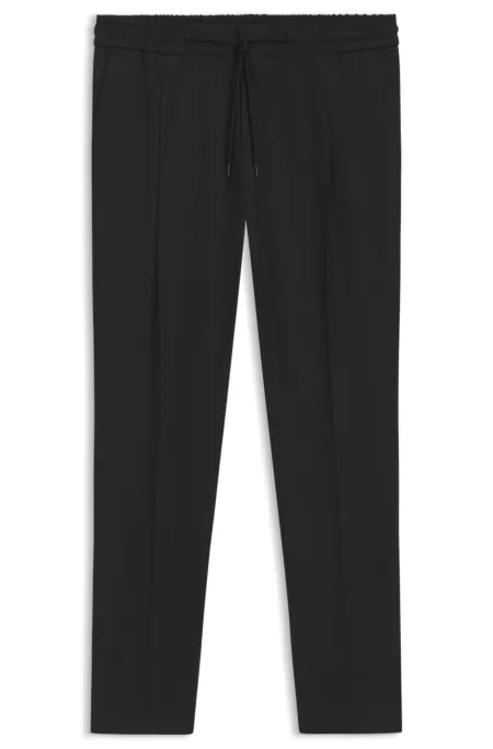 Slim-fit trousers in a wool blend