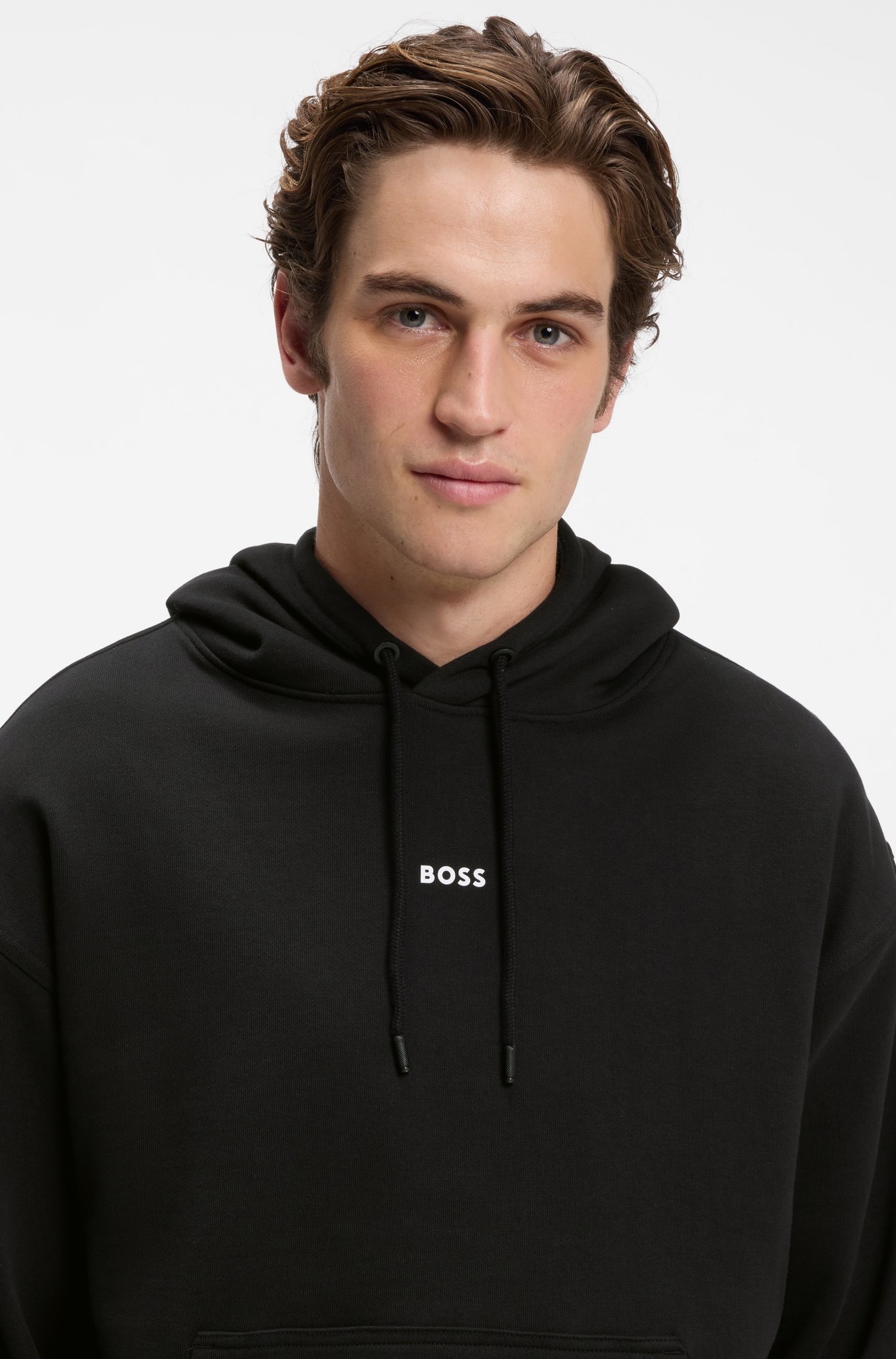 Boss Casual cotton tracksuit set with a minimalist logo hoodies herr – bild 3