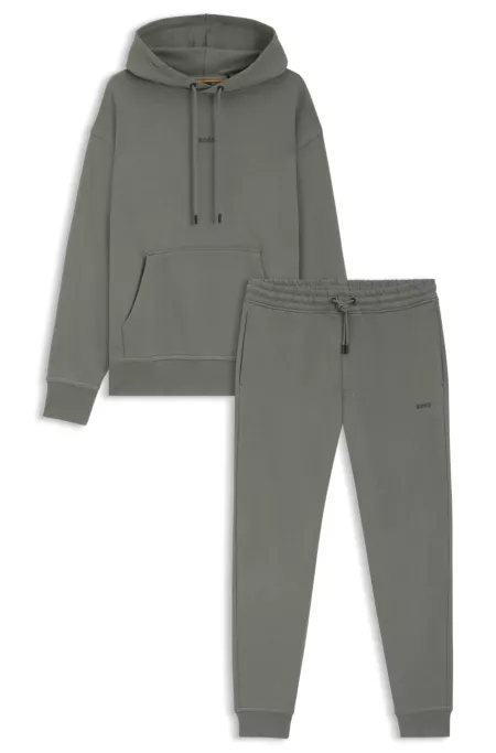 Legeres Trainingsanzug-Set aus Baumwolle mit minimalistischem Logo