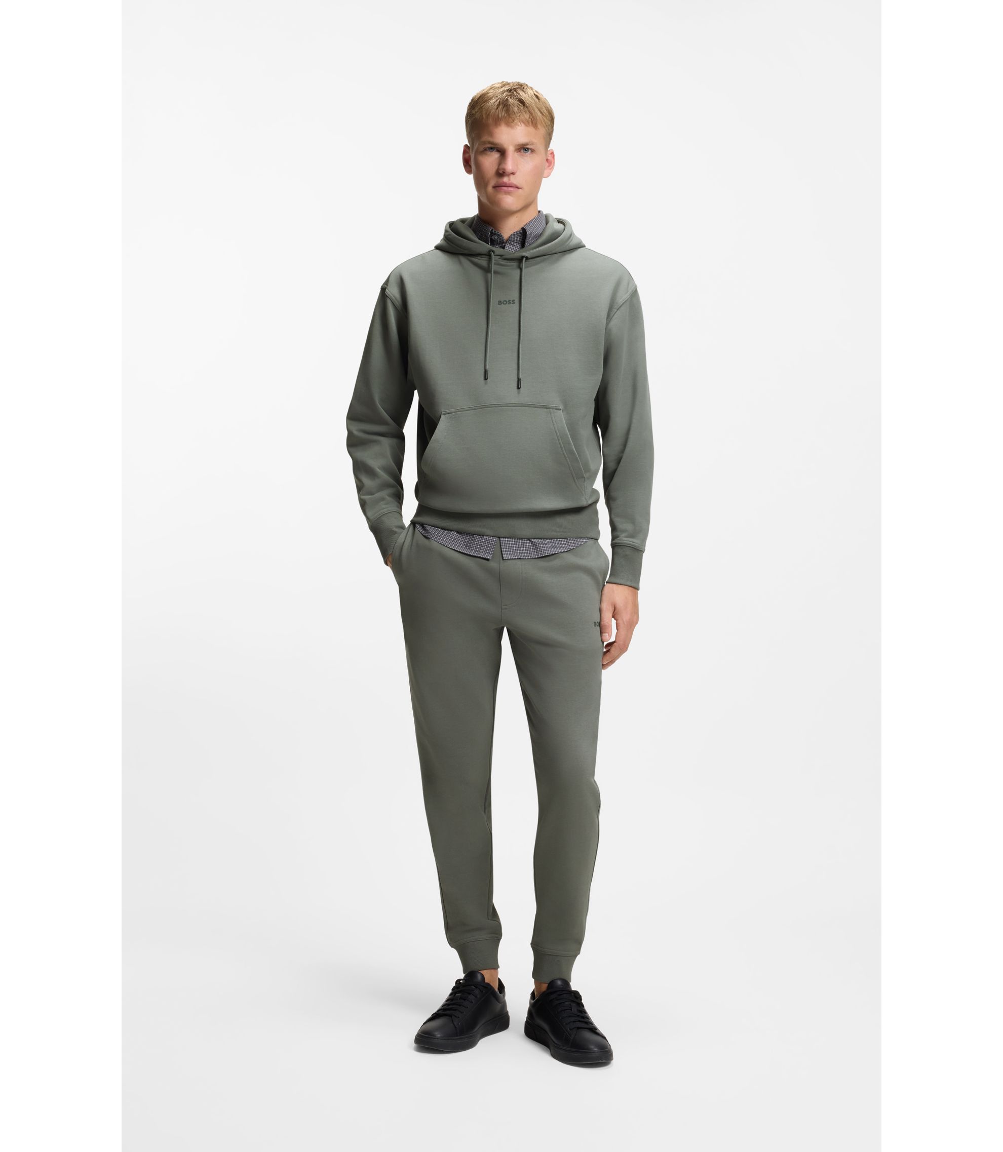 Hugo Boss Trainingsanzug-Set aus Baumwoll-Terry mit Kontrast-Logos