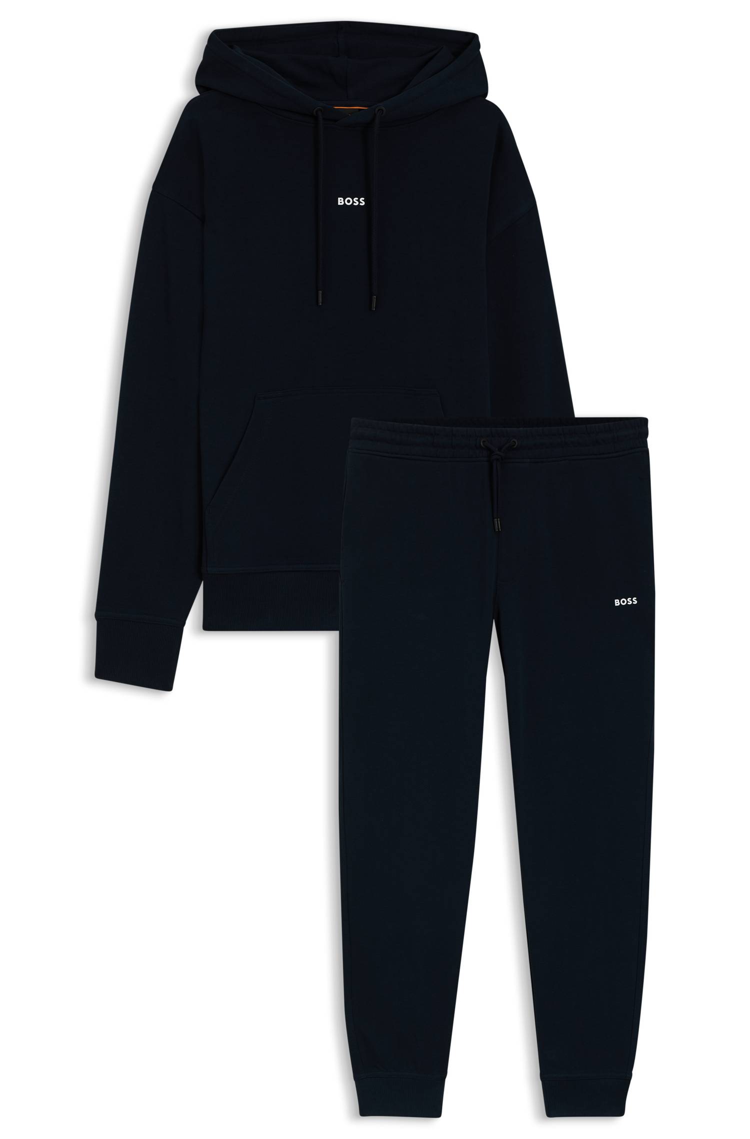 Boss Casual cotton tracksuit set with a minimalist logo pyjamas & nattlinnen herr – bild 4