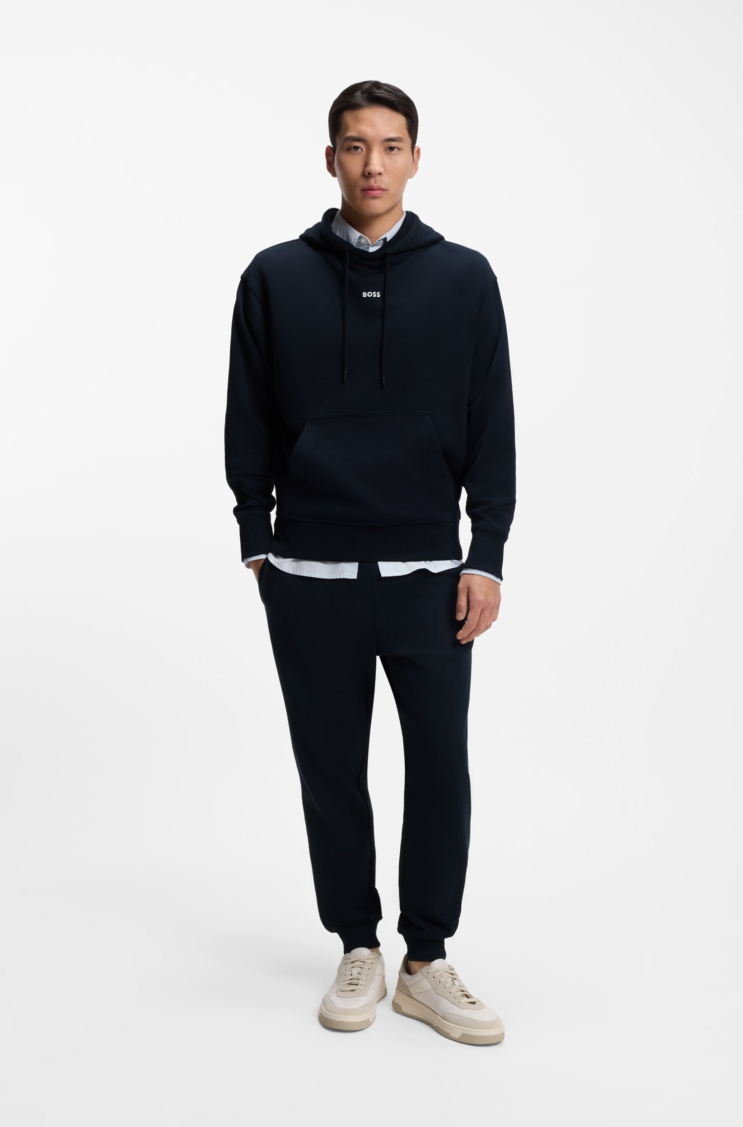 Boss Casual cotton tracksuit set with a minimalist logo pyjamas & nattlinnen herr