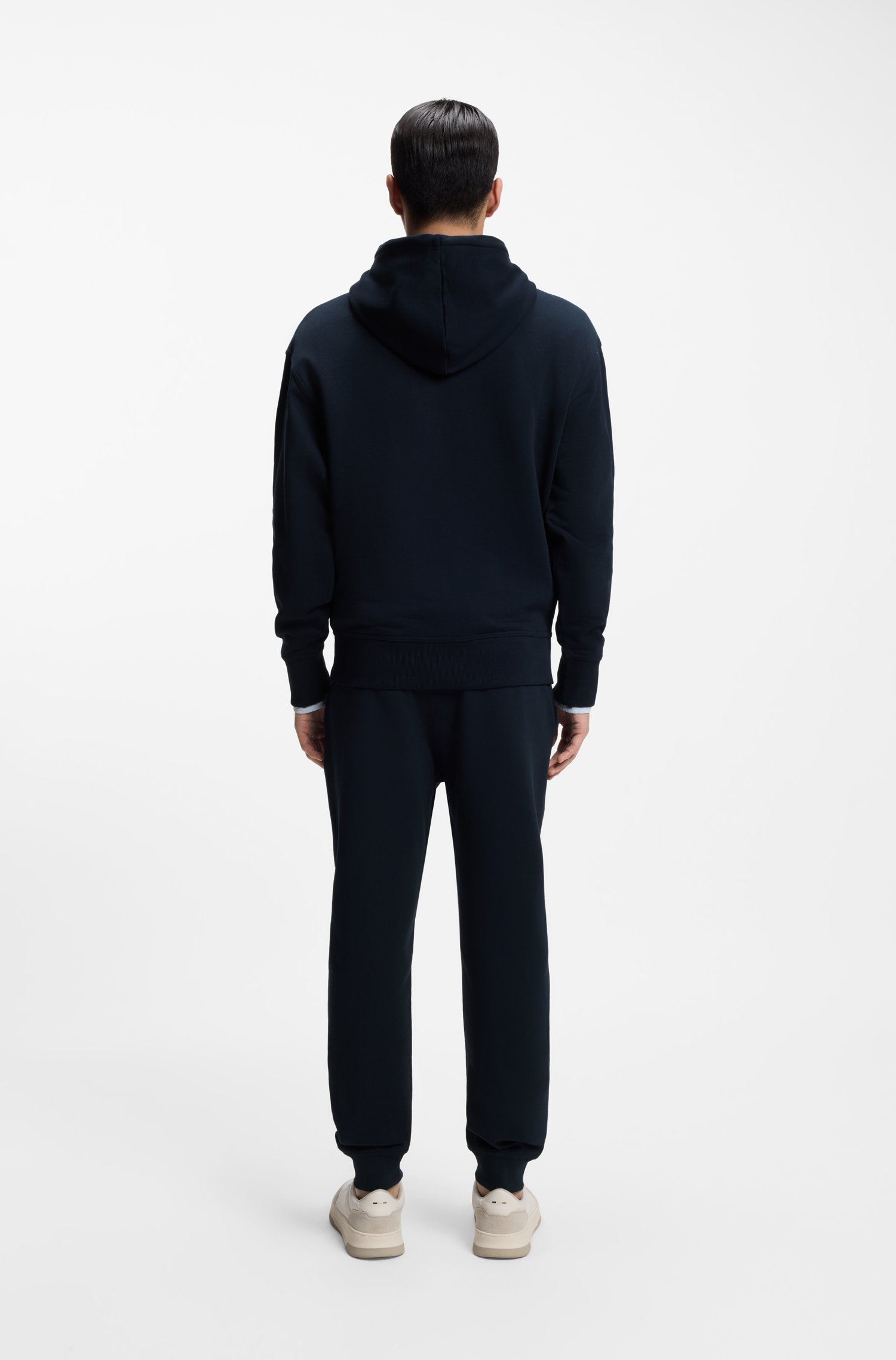 Boss Casual cotton tracksuit set with a minimalist logo pyjamas & nattlinnen herr – bild 3