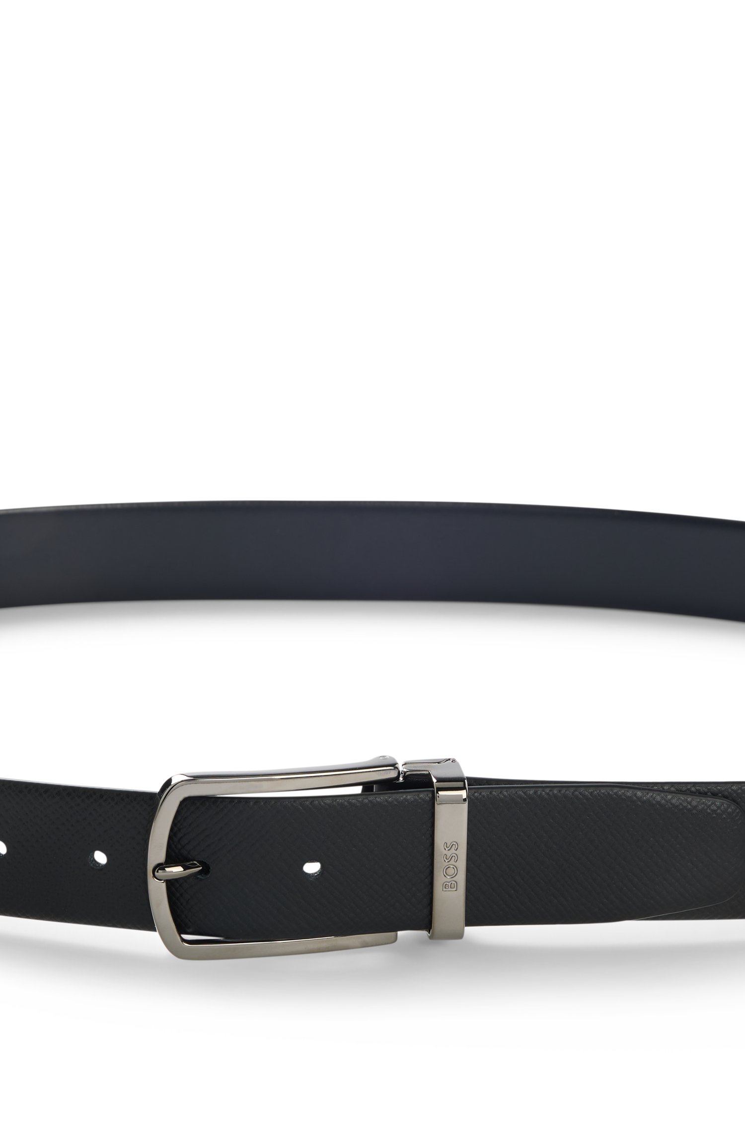 Boss Reversible belt in structured and smooth Italian leather skärp & hängslen herr – bild 3
