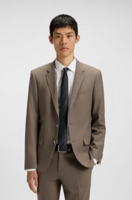 Smooth-leather belt with polished hardware, Black