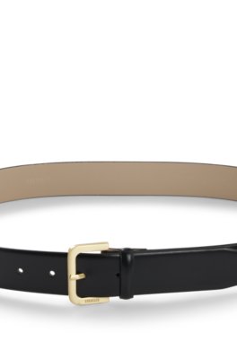 Hugo Leather belt with logo-engraved buckle klassiska skärp dam – bild 3