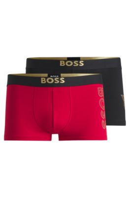 BOSS x Creation of the Gods two-pack of trunks, Black / Red