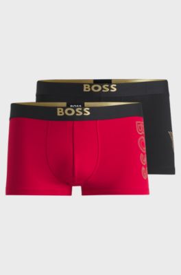 BOSS x Creation of the Gods two-pack of trunks, Black / Red