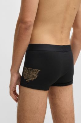 BOSS x Creation of the Gods two-pack of trunks, Black / Red