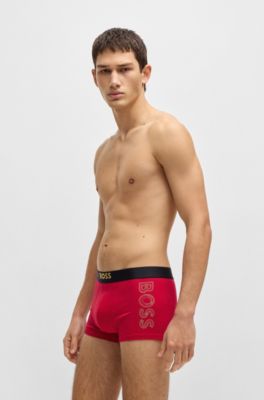 BOSS x Creation of the Gods two-pack of trunks, Black / Red