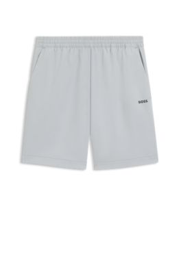 Moisture-wicking shorts with four-way stretch, Light Grey