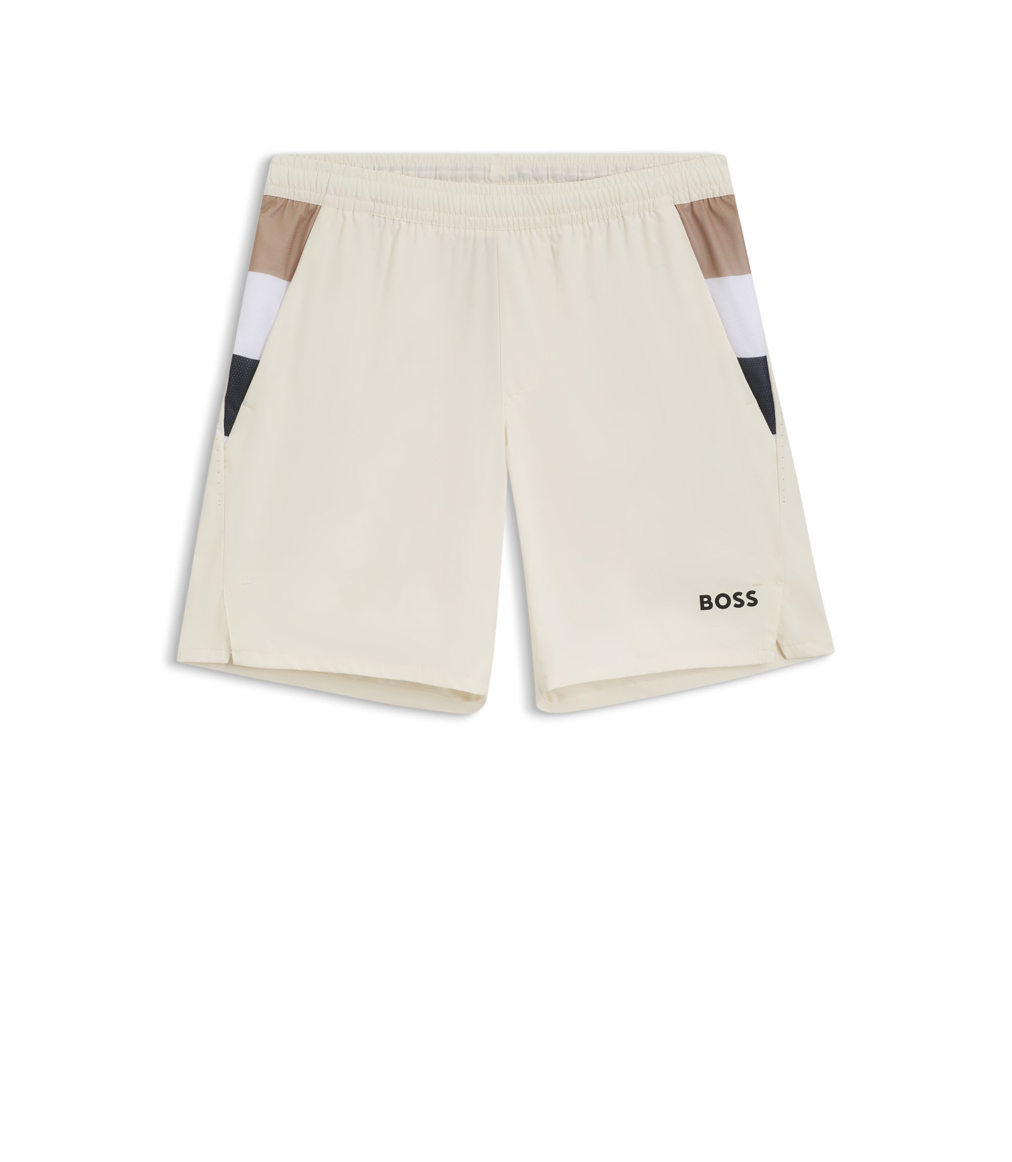 BOSS - Active tennis shorts in stretch fabric with moisture