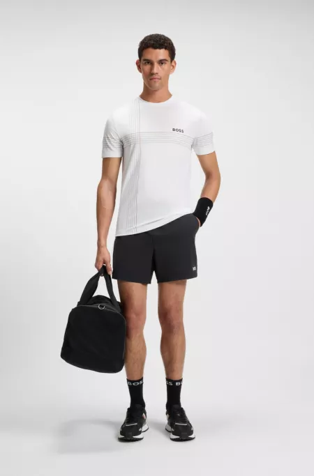 Short de tennis Actif en tissu stretch à séchage rapide
