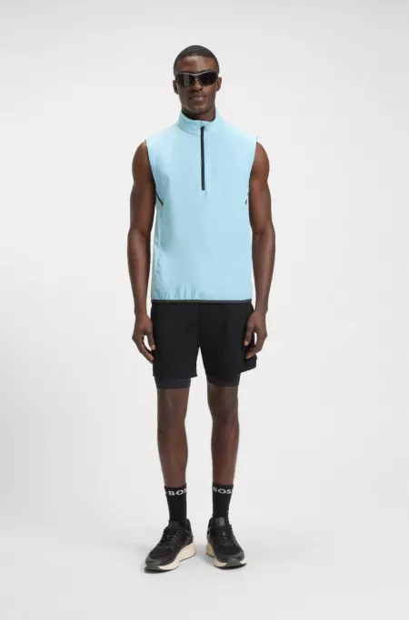 Short Actif double épaisseur en tissu à séchage rapide