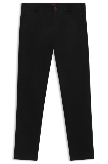 Slim-fit chinos in mercerised cotton twill