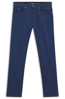 Delaware slim-fit jeans in blue stretch denim, Dark Blue
