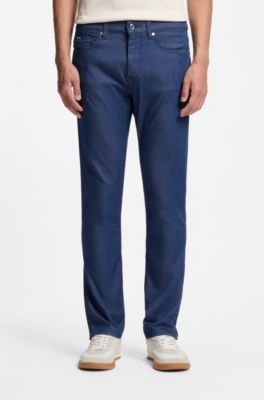 Delaware slim-fit jeans in blue stretch denim, Dark Blue