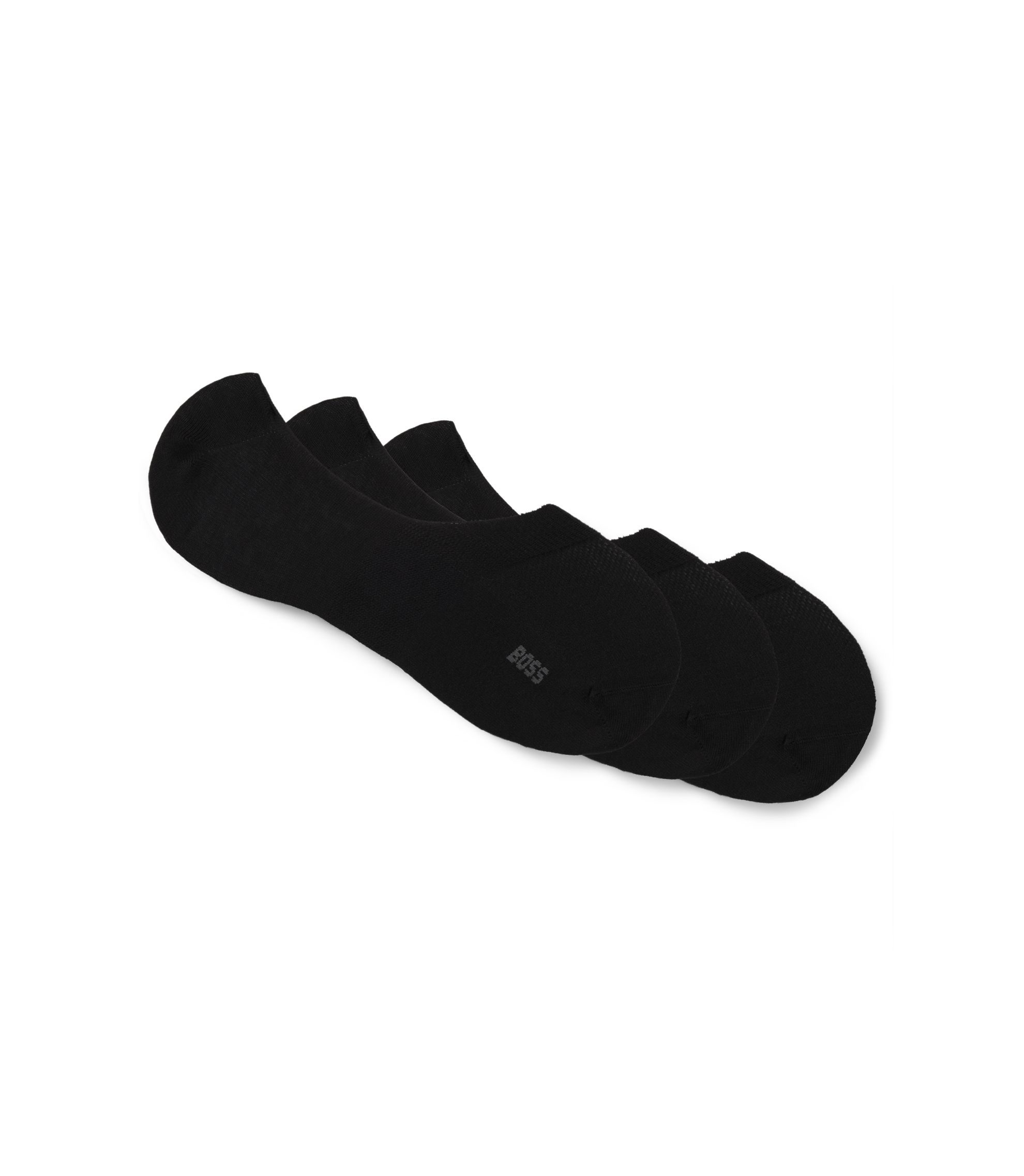 Dreierpack Füßlinge aus Baumwoll-Mix 