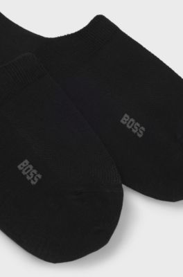 Dreierpack F&uuml;&szlig;linge aus Baumwoll-Mix , Schwarz