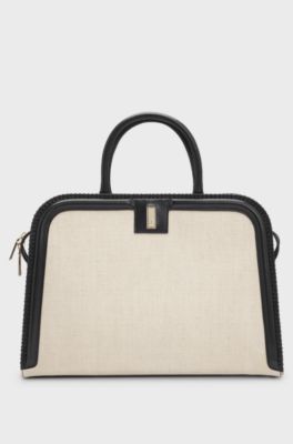 Ariell tote bag with removable pouch, Natural